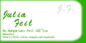 julia feil business card